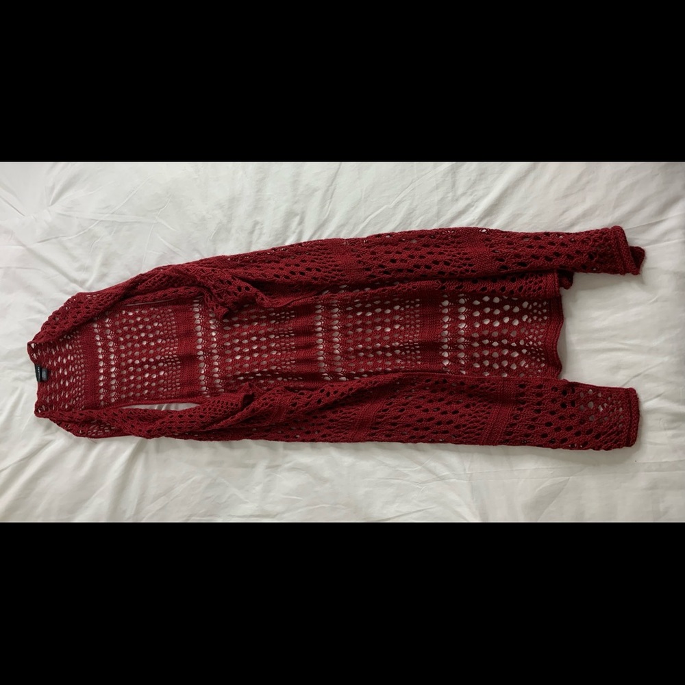 Sleeveless Red Cardigan! From Rue21 ! Really Pretty
